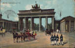 Allemagne-Carte Postale Circulee 1912- Porte De Brandenbourg - Brandenburger Door