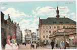 Posen Stadthaus Hauptwache Frauen Tracht Hochglanzüberzug 5.4.1910 Gelaufen Poznan - Posen