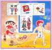 Kite,top,puppet,doll,clay   Toys,headwear,children, Milk Bottle,miniature Sheet, India - Neufs