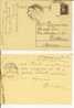 Luogotenenza 1945 (Cartolina Postale): Turrita 50 Cent. Violetto. USATA (franc. Aggiunto E Staccato). Mezzano-Filottrano - Marcofilía