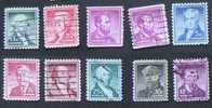 USA 1954 Famous 10 Stamps - Usados