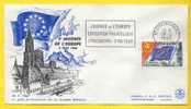 SERVICE - CONSEIL DE L EUROPE  / 1966  # 29  OB. FDC JOURNEE DE L EUROPE SUR LETTRE - Covers & Documents