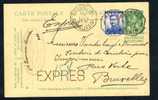 Belgique 1914 EP 5c Vert + N°120 En Express Octogone Bilingue "MENIN". - 1914-1915 Red Cross