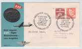 Denmark First SAS Flight Copenhagen - Greenland - Los Angeles 15-11-1954 - Covers & Documents