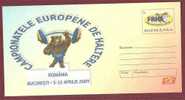 European Halterophilie Championships. ROMANIA Postal Stationery Cover 2009 - Gewichtheben