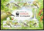 2009 Samoa Bird WWF Miniature Sheet Of 2 Sets MNH - Samoa