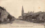 VILLE-SUR-TOURBE GRANDE RUE ET EGLISE AVANT LA GUERRE - Ville-sur-Tourbe