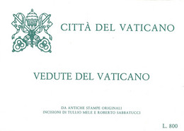 1982 Vaticano KIT 4 Cartoline Postali  Lire 200 + 50 Vedute Del Vaticano - Annullo PAX '85 - Entiers Postaux