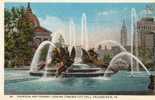 11990  Stati  Uniti  Pennsylvania, Philadelphia,  Fountain And Parkway Looking Towards City Hall  NV - Philadelphia