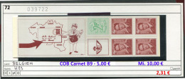 Belgien 1972 - Belgium 1972 - België 1972 - Belgique 1972 - COB Carnet N° B9 - ** Mnh Neuf Postfris - Michel MH 23 ** - 1953-2006 Modern [B]