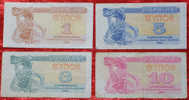 Ukraine, Coupons 1991-1,3,5,10 Karbovanetz !!! - Ukraine