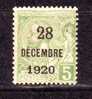 1921 Monaco Mino 46  MH ** - Gebraucht