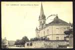 CPA  ANCIENNE- FRANCE- CHEMILLÉ (49)- AVENUE ET PLACE DE L'EGLISE- GROS PLAN - Chemille