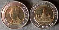 THAILANDE   10  BATH  2008 / 2551 Année Thaïlandaise  UNC / BU  THAILAND  PORT OFFERT - Thaïlande