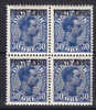 Denmark Postfærge 1926 Mi. 7   30 Ø King König Christian X POSTFÆRGE 4-Block MNH** !! - Colis Postaux