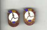 Romania Old Pin  Badges , All-round Athlete , Firts And Second Class - Atletiek