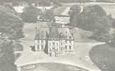 72.  EN AVION AU DESSUS DE....LE CHÂTEAU DE RIVE-SARTHE PRES MALICORNE.  MAISON DES JEUNES.  S.N.C.F. VUE AERIENNE.CPSM. - Malicorne Sur Sarthe