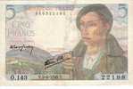 ****  BILLET  5 FRANCS BERGER  5-4-1945  ALPHABET  O.143  **** EN ACHAT IMMEDIAT !!! - 5 F 1943-1947 ''Berger''