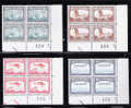 T)1981,DENMARK,SET IN B4,ARPLANE,SCN 696-699,MNH,WITH BORDER SHEET - Unused Stamps