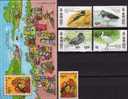 Dienst An Der Gemeinschaft 1997 Hongkong 784,811/4+Block 44 ** 9€ Zugvögel Bird And Cartoons Bloc M/s Sheet Bf HONG KONG - Blocs-feuillets