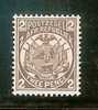 ZUID AFRIKAANSE REPUBLIEK  1885 Mint Hinged Stamp(s) "Vurtheim" 2d Lilacbrown Sacc Nr. 14 - Transvaal (1870-1909)