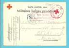 Militaire Belge Prisonniers (van Court-Saint-Etienne) , Stempel ROOD KRUIS VAN BELGIE + Gepruft Oflag IX B - Guerre 40-45 (Lettres & Documents)