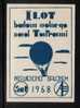 POLAND 1958 1ST FREE FLIGHT OVER THE TOWN OF TORUN (COPERNICUS BIRTH PLACE) BALLOON POST STAMP Flight Transport - Mongolfiere