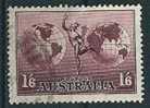 Australien  1934/48  Flugdienst  1´6 Sh (thin Paper)  Mi-Nr.126 Y  Gestempelt / Used - Usados