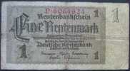 1 Rentenmark 1937 (WPM 173a / Rosenberg 166a) 30.1.1937 - 1 Rentenmark