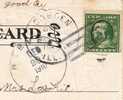 Reeves Illinois IL DPO-4 Williamson County Post Office Open 1905-11 Receiving Postmark Cancel On Postcard - Marcophilie