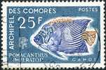 COMORES 1968 - Yv. 48 Obl.  Cote= 5,00 EUR - Poisson Pomacanthus Imperator ..Réf.AFA10386 - Used Stamps