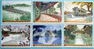 China 2008-10 Summer Palace (Yi He Yuan) Stamps Lake Bridge Architecture Boat - Agua