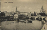 AK / CPA Metz Mittelbrücke + Schiff ~1915 #09 - Lothringen