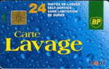 # Carte A Puce Portemonnaie Lavage Mobil 14 - Mobil/BP 24u So3  - Tres Bon Etat - - Car Wash Cards