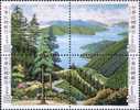1984 Taiwan Forest Resources Stamps Fir Lake Camp Sport Flora Plant - Agua