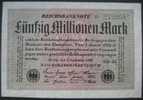 50 Mio Mark 1923 (WPM 109c) 50000000 1.9.1923 - 50 Mio. Mark