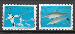 Brazil 1992 Mi.No. 2455 - 2456 Birds Marine Life Dolphin 2v MNH** 3,50 € - Dauphins