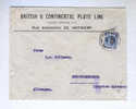 316/16 - Lettre TP Houyoux  1 F 75 C  PERFORE ANTWERPEN  1927  - Entete British § Continental Plate Line - 1909-34