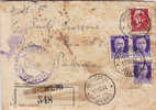 MISILMERI / PALERMO - Lettera 17.10.1944 - " Verificato Per Censura "Scritto All'interno - Imper. Lire 2 + Cent. 50 X 3 - Poststempel