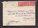France Mourning Cover PARIS 62 Rue St. Ferdinand 1927 Cancel To Berlin Allemagne Semeuse - Lettres & Documents