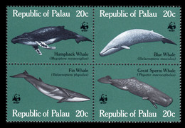Palau 1983 MiNr. 20 - 23  Palau-Inseln  WWF  Whales 1bl MNH** 6,50 € - Baleines