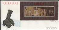 1993-13 CHINA HERITAGE-LONG MEN GROTTOES MS FDC - 1990-1999