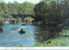 Coracle Men At Cenarth Falls Nr. Cardigan - Cardiganshire