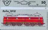 # AUSTRIA 85 Locomotive Reihe 1018  -train- 50 Landis&gyr 04.94 Tres Bon Etat - Austria