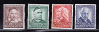 T)1953,GERMANY,SET(4),MLH,SCN B334-B337,PERF.14,CV 29.75. - Ongebruikt