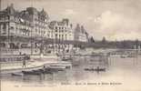 1720 - Genève Quai Du Léman Et Hôtel Bellevue Barques - Bellevue