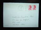 LETTRE TYPE LIBERTE DE GANDON 1,60 F PAIRE OBL. MECANIQUE 01-03-1982 MESSEI (61 ORNE) - Posttarieven