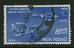 ● INDIA - 1958 - Posta AEREA  - N. 8  Usato  - Cat. 1,75 €  - Lotto 337 - Poste Aérienne