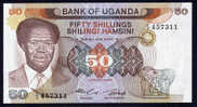UGANDA : Banconota 50 Scellini - 1985 - P20 - FDS - Oeganda
