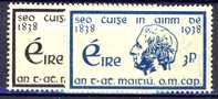 #Ireland 1938. Michel 67-68. MH(*) - Unused Stamps